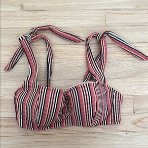 Shade & Shore Striped Bikini Top, 32C